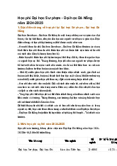 Học phí Đại học Sư phạm - Đại học Đà Nẵng năm 2024-2025