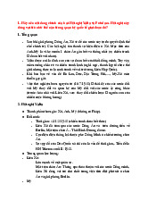 Đề cương ôn tập lý thuyết môn Lịch sử quan hệ quốc tế | Học viện Báo chí và Tuyên truyền