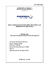 Báo cáo lập trình hướng đối tượng