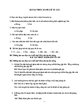 Bài tập thực hành lỗi về câu - Tiếng Việt 5