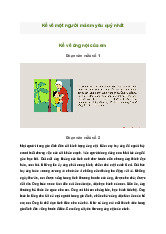 Kể về một người mà em quý mến nhất (ông bà, cha mẹ, hàng xóm…) | Tập làm văn 3