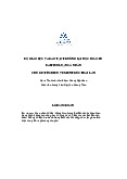 Bài tiểu luận cá nhân chủ đề: Tìm hiểu về kiến trúc thái lan | Đại học Hoa Sen