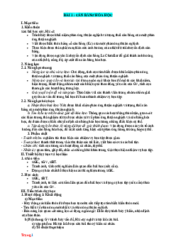 Giáo án Hóa 11 Cánh Diều học kì 1 phương pháp mới