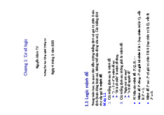 Chương 1 : Cơ sở logic | Tài liệu Cấu Trúc Rời Rạc