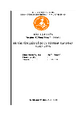Báo cáo Tìm hiểu Công ty Cổ phần Tập đoàn Thiên Long môn Hệ thống thông tin quản lý | Học viện Ngân hàng