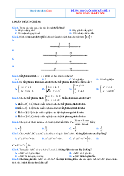 Bộ đề thi học kì 1 Toán 10 KNTT (có đáp án)
