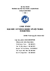 Đạo đức và trách nhiệm xã hội trong Marketing | Lịch sử Đảng | Trường Đại học Nguyễn Tất Thành