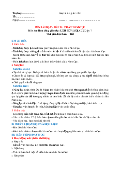 Giáo án Bài 19: Châu Nam Cực Địa lý 7 | Kết nối tri thức