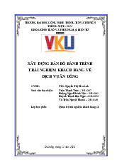 XÂY DỰNG BẢN ĐỒ HÀNH TRÌNH TRẢI NGHIỆM KHÁCH HÀNG VỀ DỊCH VỤ ĂN UỐNG