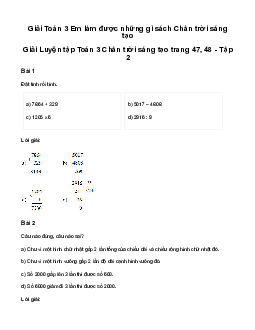 Giải Toán 3: Em làm được những gì? | Chân trời sáng tạo