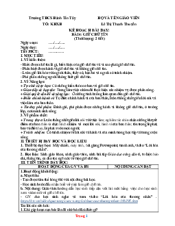 Giáo án GDCD 7 kết nối tri thức bài 4: Giữ chữ tín