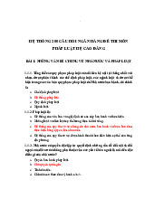 Trắc nghiệm PLĐC - tham khảo | Pháp luật đại cương | Đại học Công nghiệp Thành phố Hồ Chí Minh