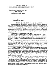 Nghiên cứu về CIVICUS và quan điểm sai lệch về xã hội dân sự VN môn Kinh tế chính trị | Trường đại học Mở Hà Nội