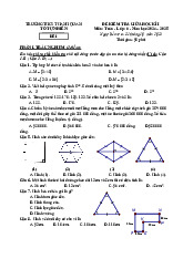 Đề giữa học kì 1 Toán 6 năm 2024 – 2025 trường THCS Thanh Quan – Hà Nội