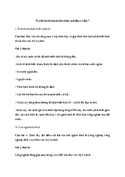 Giải Địa lí 11 Bài 7: Kinh tế khu vực Mỹ La-tinh | Kết nối tri thức