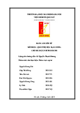 Báo cáo cuối kỳ chủ đề Dự án kinh doanh - Quản trị học đại cương (EM1010) | Trường Đại học Bách khoa Hà Nội