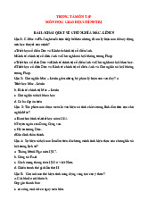 Trọng tâm ôn tập Môn Giáo dục chính trị | Trường Cao đẳng Kinh tế Công nghiệp Hà Nội