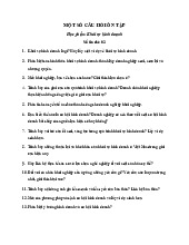 Câu Hỏi Ôn Tập Khởi Sự Kinh Doanh | Đại học Thương Mại