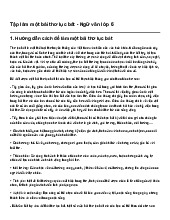 Tập làm một bài thơ lục bát - Ngữ văn lớp 6