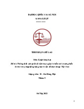 Tiểu luận những điều ước quốc tế về phòng ngừa ô nhiễm môi trường biển do tàu trong hoạt động hàng hải và vấn đề thực thi tại Việt Nam
