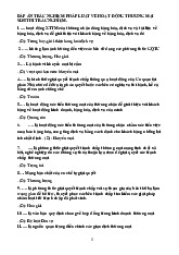 Đáp án Trắc nghiệm Pháp luật Hoạt động Thương mại môn Luật kinh tế | Trường đại học Mở Hà Nội