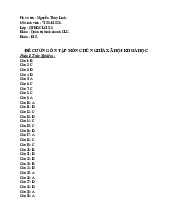 Đề cương ôn tập môn Chủ nghĩa xã hội khoa học | Học viện Ngân hàng