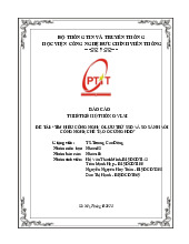 Báo cáo Tìm hiểu cấu trúc và nguyên lí của 2 loại ổ cứng SSD và HDD môn Thiết kế hệ thống VLSI | Học viện Công Nghệ Bưu Chính Viễn Thông