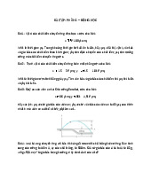 Bài Tập Động Học - Phần 2: Chuyển Động & Gia Tốc. Môn Cơ học (ô tô) | Đại học Trường Đại học Phenika.