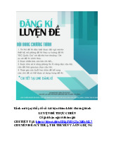 Chương trình luyện đề thực chiến: Kỹ thuật di truyền và ứng dụng môn Sinh học di truyền | Đại học Đồng Tháp