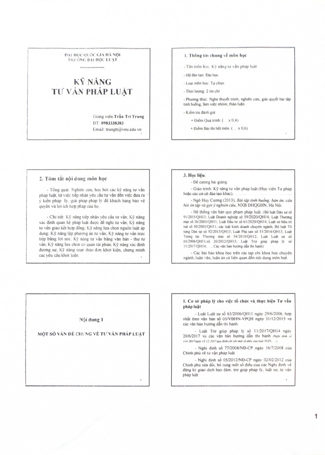 Tài liệu sưu tầm. Kỹ năng tư vấn pháp luật thuế