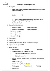 Tổng hợp Công thức tính Kinh tế vĩ mô | Trường Đại học Lạc Hồng
