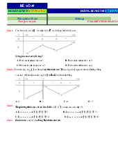 Đề 1 - Ôn tập full lớp 12 môn Toán ứng dụng | Trường Đại học Sư phạm Thành phố Hồ Chí Minh