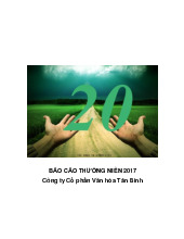 Báo cáo thường niên 2017 Công ty Cổ phần Văn hóa Tân Bình