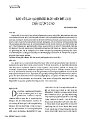 Đào tạo chất lượng hướng dẫn viên - Văn hóa du lịch | Trường Đại học Văn hóa Hà Nội