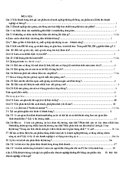 Đề cương ôn tập marketing căn bản