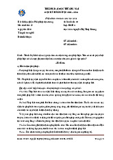 Bài Thi Học Phần: Pháp Luật Đại Cương - Mã Đề 37 | Trường Đại học Thương Mại