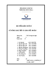 Xây dựng 1 group trên nền tảng Facebook để chia sẻ về cuộc sống sinh viên, hướng tới đối tượng chính là các bạn học sinh THPT | Bài tiểu luận cuối kỳ học phần Kỹ năng giao tiếp và làm việc nhóm