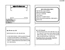 Bài giảng Chương 4: Kỹ thuật hồi tiếp và dao động môn Điện tử nâng cao | Học viện Công Nghệ Bưu Chính Viễn Thông