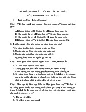 Ngân Hàng Câu Hỏi Thi Môn Triết học Mác - Lênin | Đại học Kinh Tế Quốc Dân