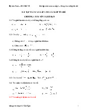 Đề cương môn Toán cao cấp- Trường Đại học bách khoa - Đại học đà nẵng.