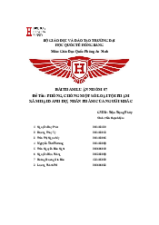 Bài thảo luận nhóm Giáo dục an ninh quốc phòng | Trường đại học Quốc tế Hồng Bàng