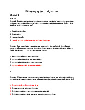 Đề cương Quản trị Dự án CNTT: Chiến lược và Quy trình (MGT 101). Môn Quản trị dự án phần mềm (Phenika) | Đại học Trường Đại học Phenika.