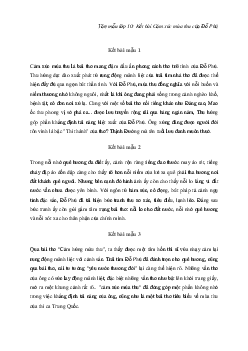 Văn mẫu lớp 10: Tổng hợp kết bài Cảm xúc mùa thu của Đỗ Phủ | Cánh diều