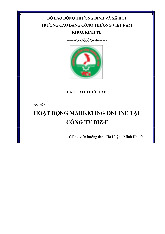 Báo cáo thực tập: Hoạt động marketing online tại Biz-E | Môn Marketing cơ bản - Trường Cao đẳng công thương Việt Nam