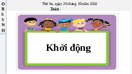 Giáo án điện tử Toán 3 Chương 1 Cánh diều: Bảng chia 9 (tiết 1)