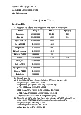 KTQT - Bài tập Kế toán Quản trị - Chương 3 - Tính toán Doanh thu