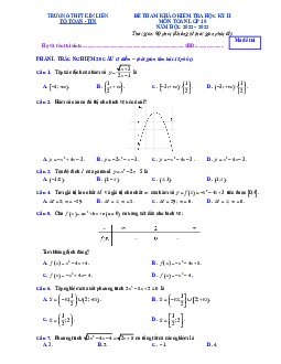 Đề tham khảo học kỳ 2 Toán 10 năm 2022 – 2023 trường THPT Kim Liên – Hà Nội