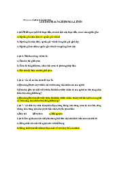 300 câu hỏi trắc nghiệm  - Triết học Mác Lenin| Đại học Kinh Tế Quốc Dân