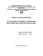 Tính Toán & Thiết Kế Truyền Động Điện Cho Cầu Trục | Môn Truyền động điện 1 - Đại học Sư phạm Kỹ thuật Thành phố Hồ Chí Minh