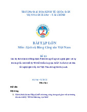 Giá trị thời đại của Hiệp định Paris trong công tác ngoại giao với sự trường tồn của triết lý “Dĩ bất biến ứng vạn biến”. Liên hệ với bản sắc ngoại giao cây tre Việt Nam trong thời kỳ mới | Bài tập lớn môn Lịch sử đảng cộng sản Việt Nam